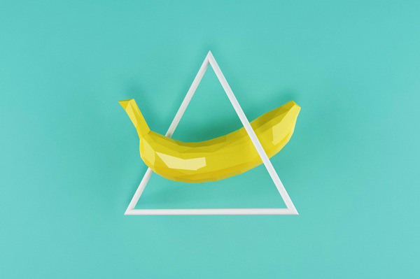 There #banana #geometry #design #graphic #geometric #triangle