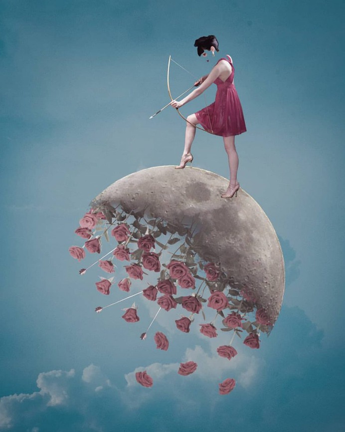 Digital Photo Collages of Dreamlike Scenes by Kamila Lenarcik