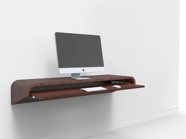 Interior Float Wall Desk Skeletal #interior #design #decor #home #furniture #architecture