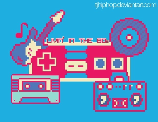 80s 8 Bit design by ~tjhiphop on deviantART #80s #8bit