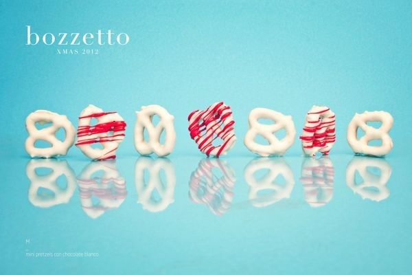 XMAS 12 by Bozzetto on Behance #pretzels #white #red