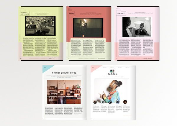 Design Work by Tim Saputo #spreads #magazine