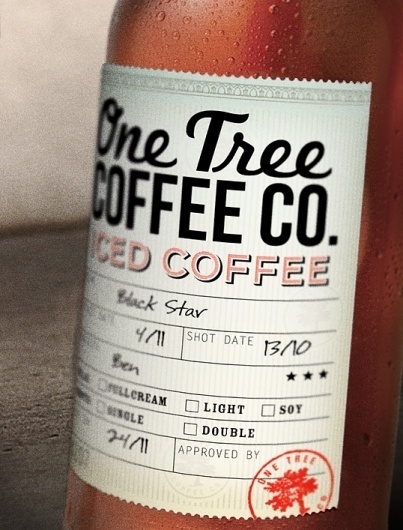 One Tree Coffee Co. : Lovely Package . Curating the very best packaging design. #labels #packaging #stamps #print #typography #written #hand #work