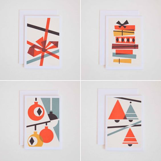 Bauhaus inspired Christmas cards - Home - UK design & lifestyle blog