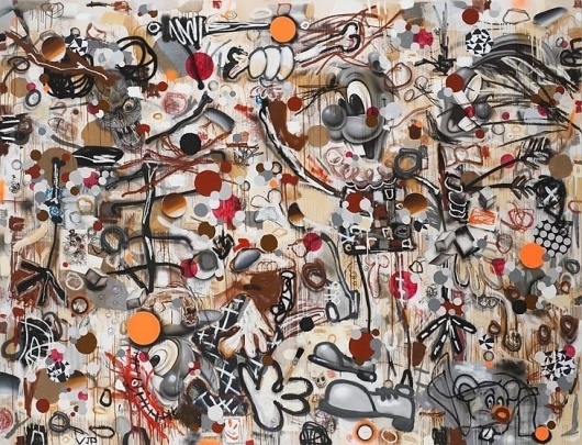 Barry Reigate - Voracious Impotent Penis - Contemporary Art #abstract #drips #barry #comic #painting #reigate