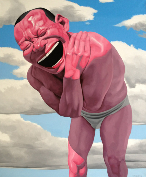 Yue Minjun, 'Blue Sky and White Clouds', 2012, Galerie Daniel Templon