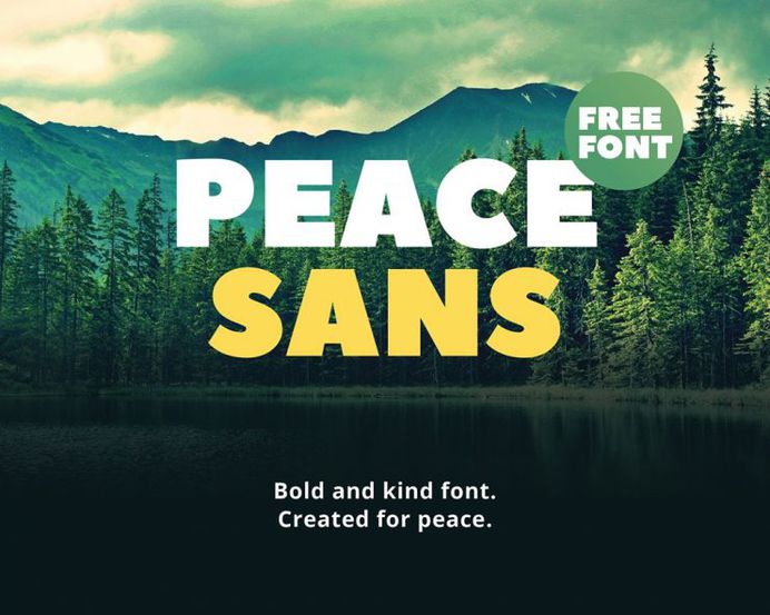 Peace Sans Free Font
