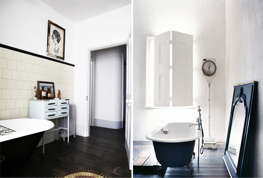 black bath tubs #interior #design #decor #deco #decoration