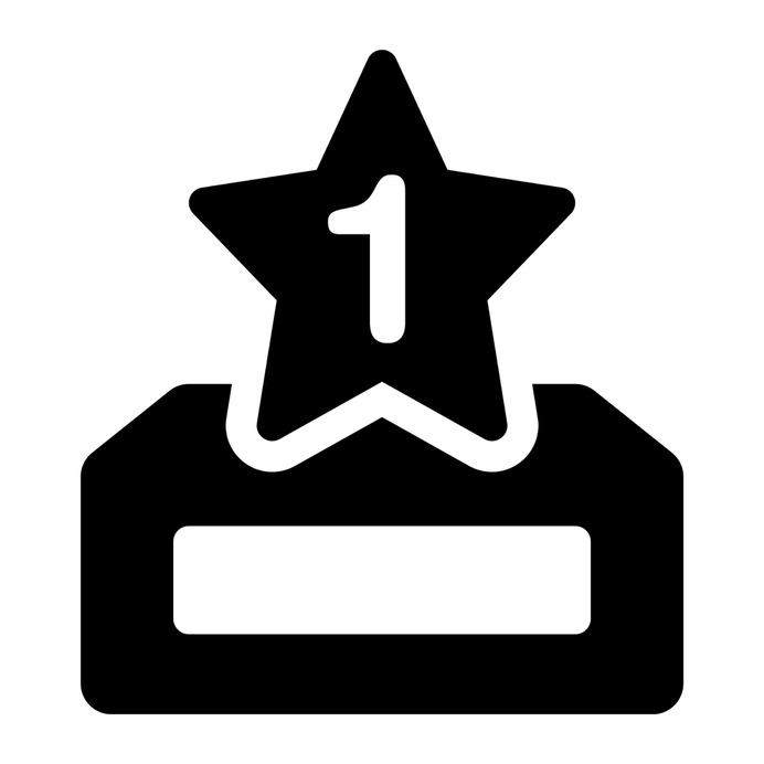 See more icon inspiration related to first, best, prize, award, trophy and shapes on Flaticon.