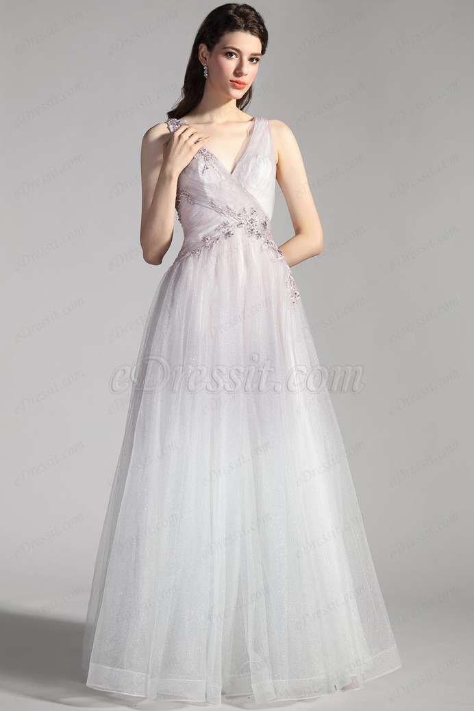 eDressit New Cross V-Cut Gradient Shiny Tulle Party Evening Dress (01202256)