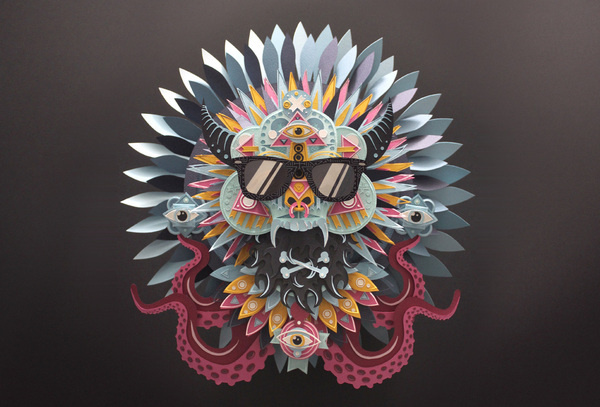 shotopop_mask_001 #paper #shotopop #sculture