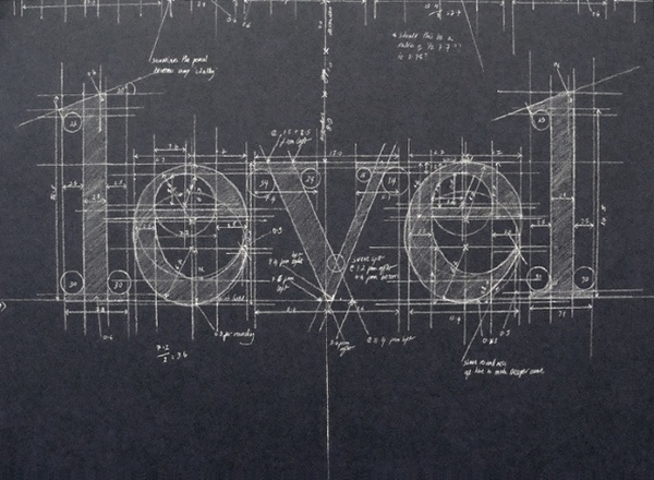 Fantastic typo work by London-based artist Liz Collini. #inspiration #typo