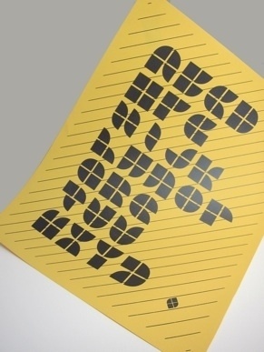 Uni-font #font #text #yellow #black #poster #typography