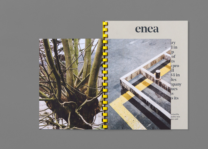 Enea's brand identity and art direction on Behance
