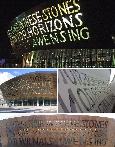 typography-architecture-wales-millennium-center.jpg (JPEG Image, 468 × 600 pixels) #design #environmental #architecture #type #typography
