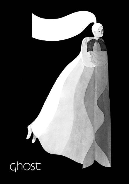 #ghost #illustration by Eleni Kalorkoti