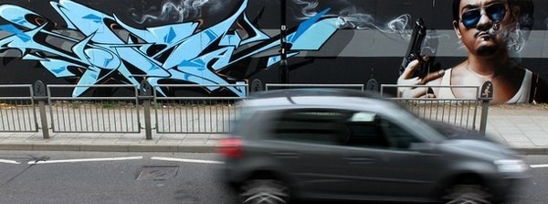 Gangster in realistic graffiti art #graffiti #realism #street #art #realistic