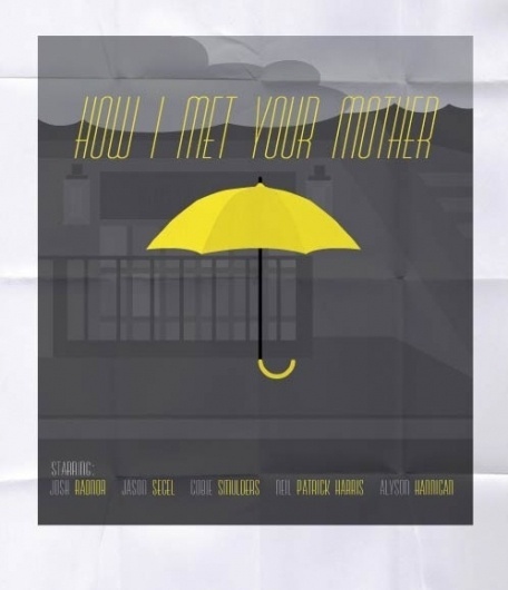 How I Met Your Mother Poster - Noah Mooney Design #television #umbrella #poster