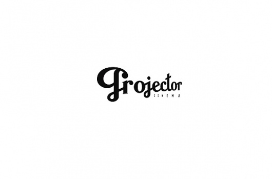 The One Color Logos Collection on the Behance Network #white #projector #design #black #cinema #and #logo #typography