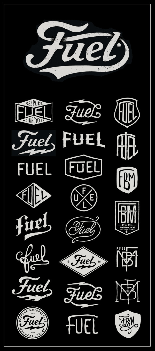 Fuel Motorcycles - New logo #fuel #logo #motorcycles #bmd #type #typography