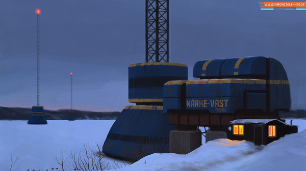 Simon Stålenhag Art Gallery #art #painting #simon stlenhag