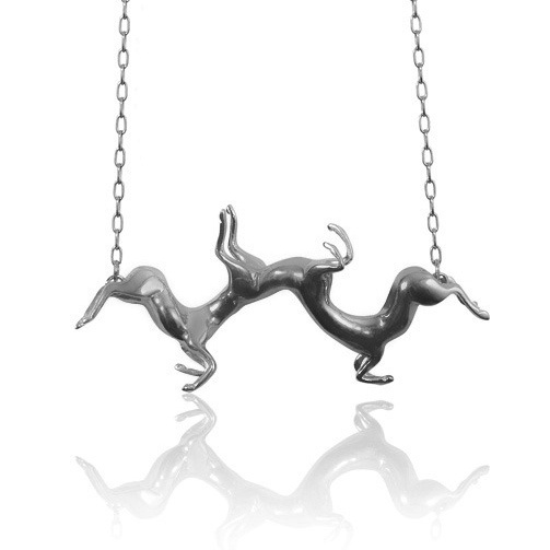 Oxidised Twisted Horse Necklace — SMITH/GREY Jewellery Design Studio #horses #smithgrey #jewellery #fashion #grey