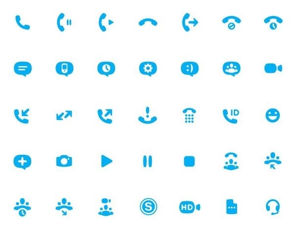 Buzz Usborne - Skype Icon Set #pictogram #iconography #icon #sign #picto #symbol