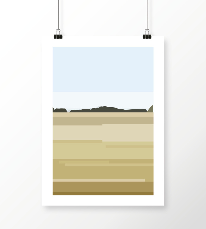 #landscape #illustration #minimalist #vector #poster #design #minimal #travel #speed #fields #summer