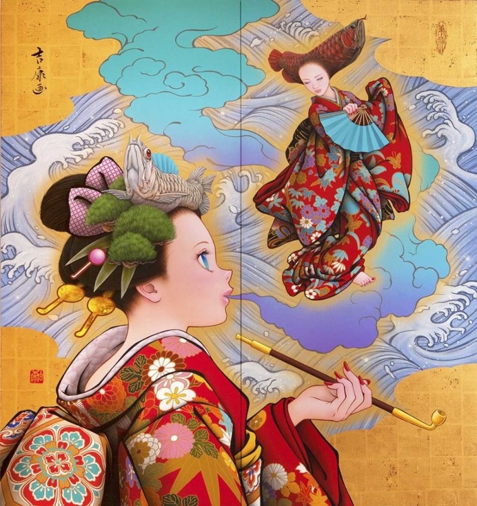 Maiko Musings: Stunning Mango Paintings by Tamura Yoshiyasu