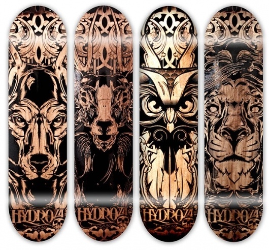 Hydro74 - Piety within Progression #amazing #engraved #design #74 #illustration #hydro #skateboard