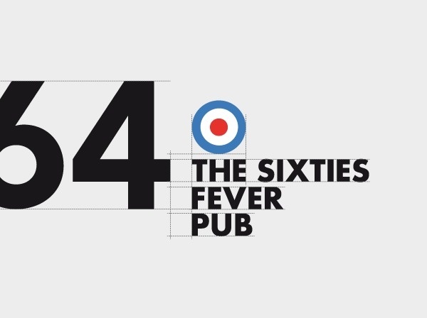1964, The sixties fever pub on Behance #logo #grid #identity