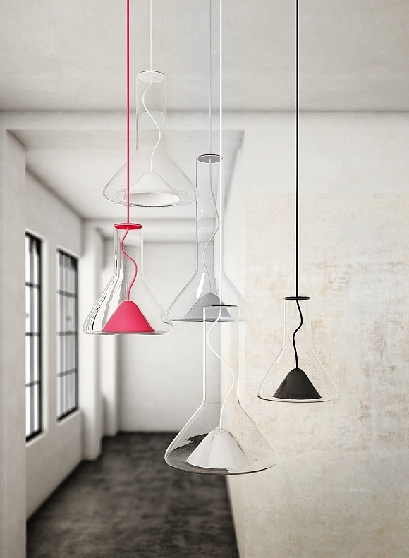 whistle lamps by Lucie Koldova #glass #pendant #lamps #lights #lucie #koldova