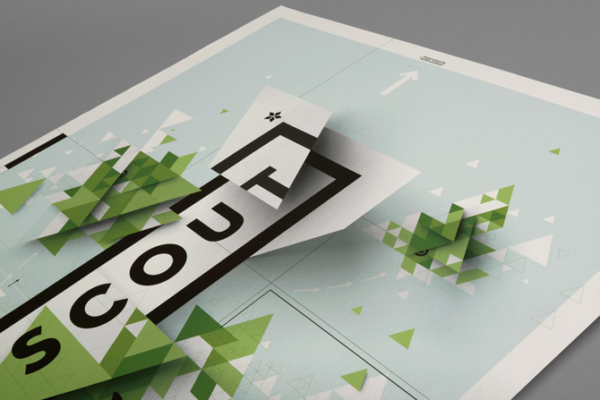 Tree Scout - Karnes Poster Co. #poster #tree #green