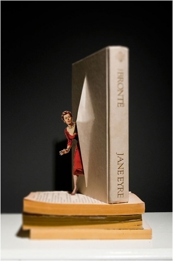 Artist Brings Books To Life Through Paper Cutting - DesignTAXI.com #illustration #cutting #paper #whimsical