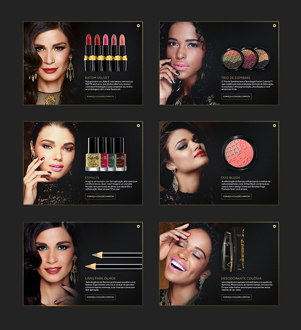 Make B. Barroco Tropical on Behance #site #makeup #moda #website #digital #fashion #luxury