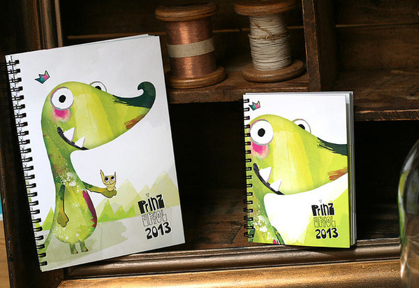www.prinzapfel.com #calender #doodle #dragon #wochenplaner #timeplanner #prinz #planer #illustration #apfel #taschenkalender