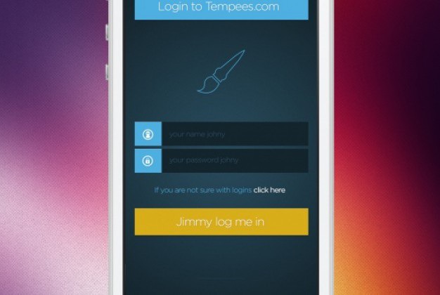 Mobile login form in flat design Free Psd. See more inspiration related to Design, Mobile, Flat, Flat design, Form, Psd, Login, Screen, Style and Horizontal on Freepik.