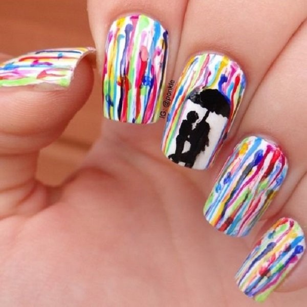 50+ WATERCOLOR NAIL ART IDEAS
