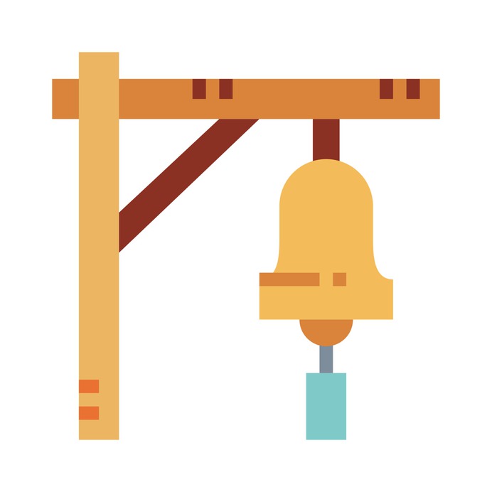 See more icon inspiration related to train, bell, miscellaneous, transportation, train station, alarm, ring and warning on Flaticon.