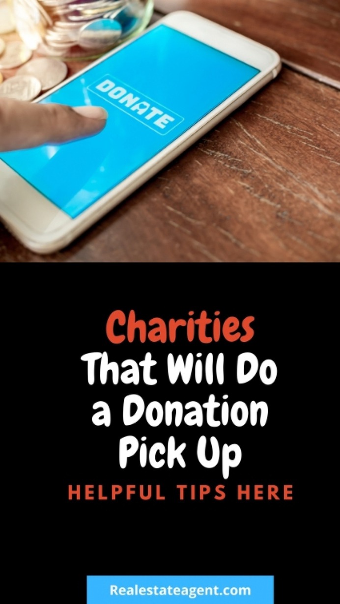 Charities That Will Pick Up Your Donations Infographic