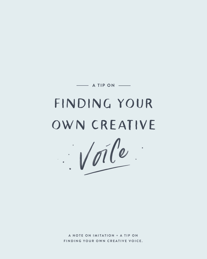 Finding your own Creative Voice