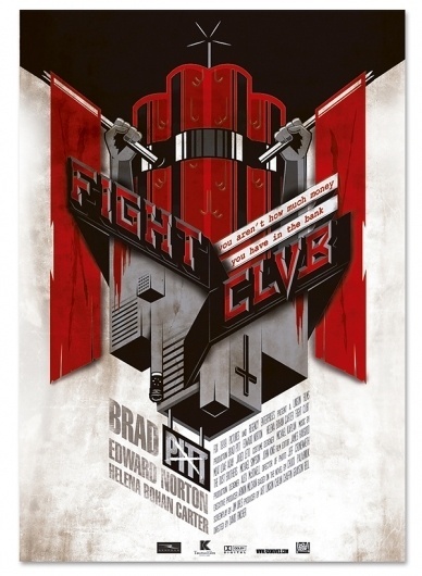 Fight Club Poster on the Behance Network #illustration #design #poster #typography