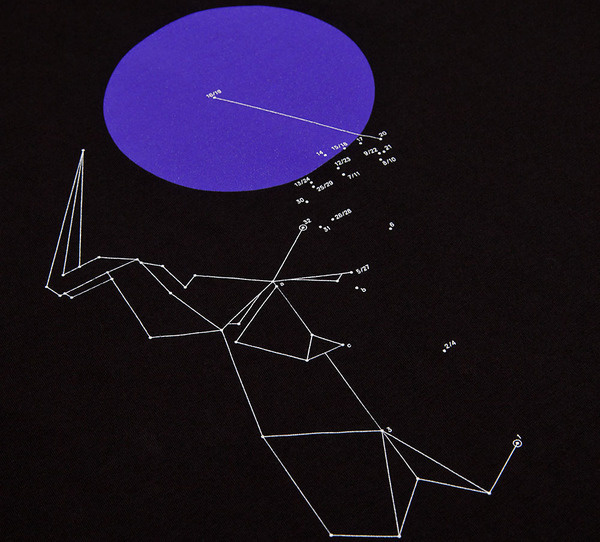 NATRI - dot to dot - T-Shirt (black): DOT TO DOT - ORIGAMI #silkscreen #geometry #apparel #modern #print #design #graphic #shirt #minimal #fashion #type #typography