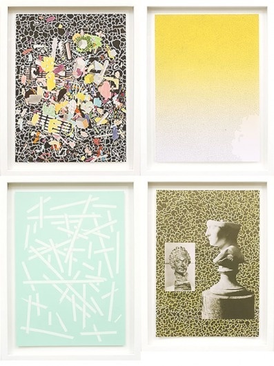 Matt Hinkley — Gather & Fold #hinkley #graphic #matt #frames #series #painting #art #collage #drawing