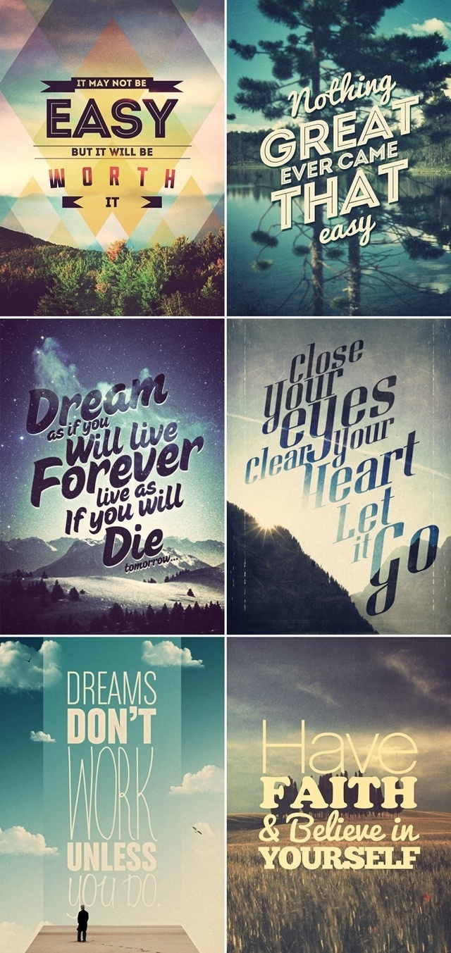 Oh, fashion!: Para inspirar a semana: frases motivacionais #inspiration #quotes #inspiring #posters #type #typography