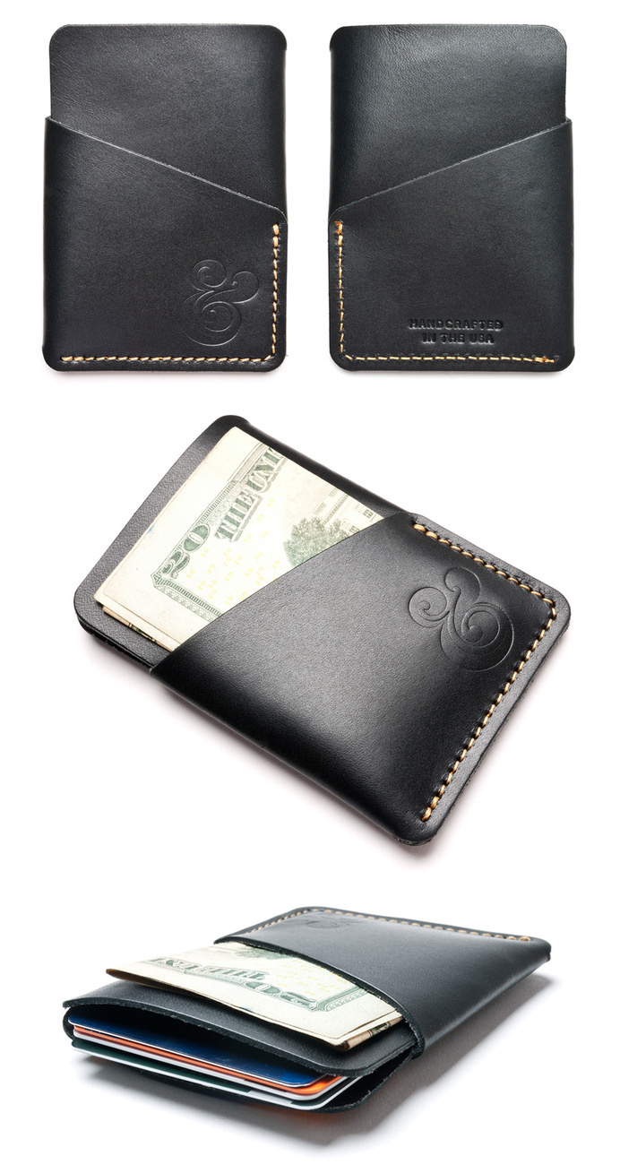 Ugmonk Black Leather Card Case #wallet #ampersand #product #photography #leather