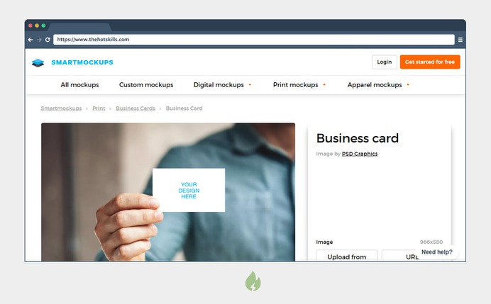 Business Card Mockup Generator