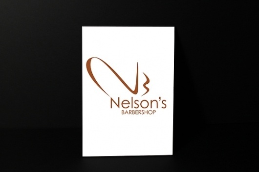 Nelson's barbershop on the Behance Network #logo #brand #identity