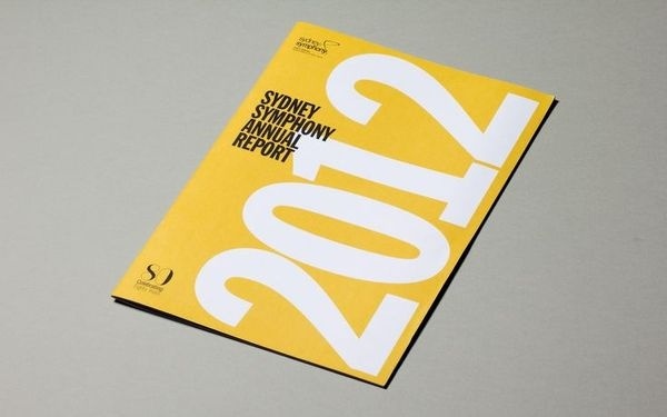 Sydney Symphony Annual Report 2012 Paul Berzekian Portfolio The Loop #white #sydney #yellow #symphony #black #annual #report #typography