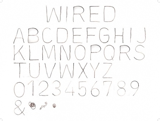 Wired Typeface, Kate Bauer #typeface